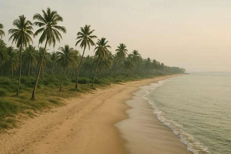 AI-generated landscape illustration inspired by Benin