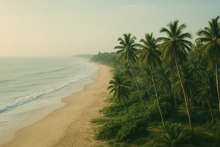 AI-generated landscape illustration inspired by Côte d’Ivoire