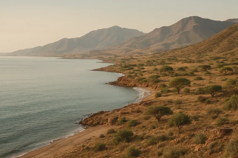 AI-generated landscape illustration inspired by Eritrea