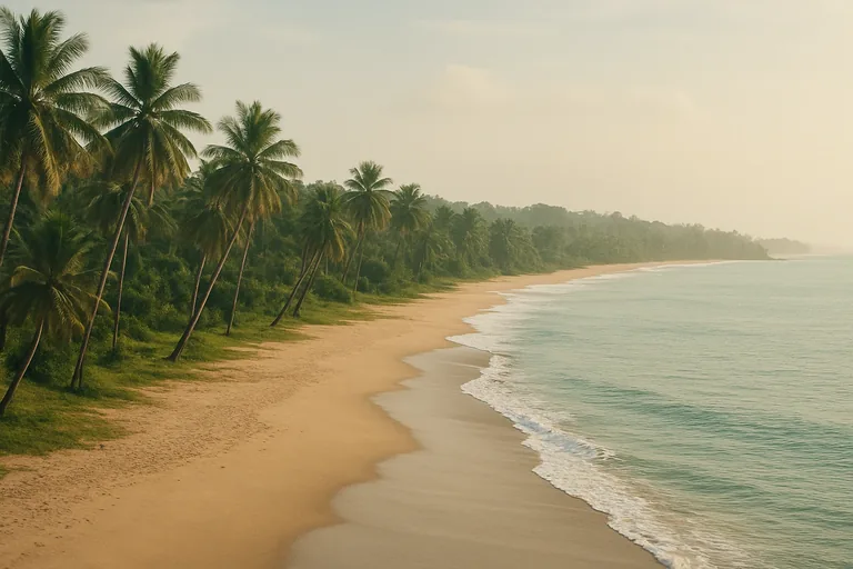 AI-generated landscape illustration inspired by Ghana