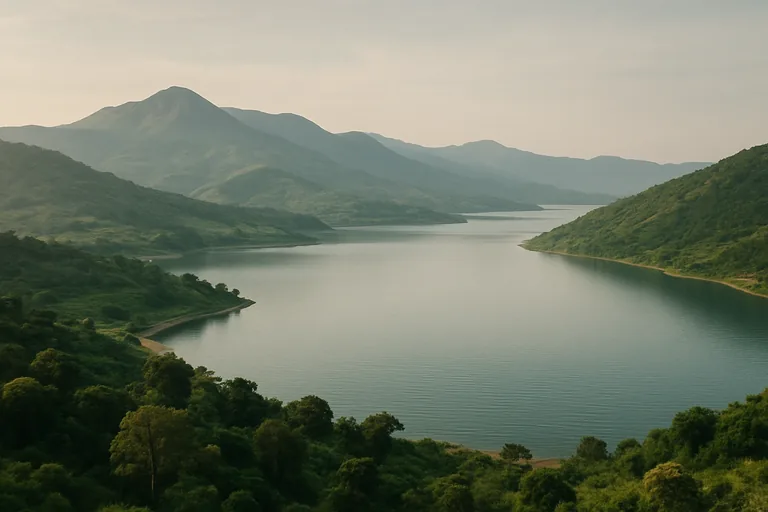 AI-generated landscape illustration inspired by Malawi