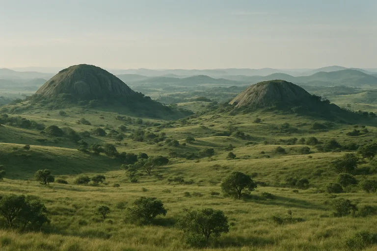 AI-generated landscape illustration inspired by Eswatini