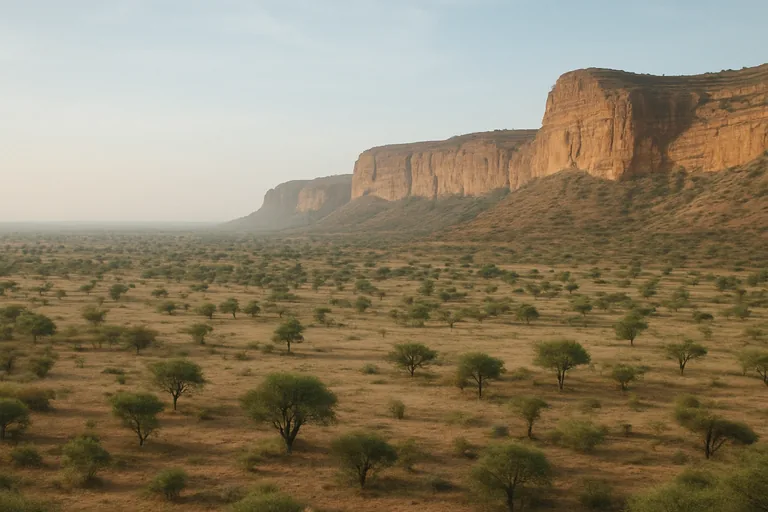 AI-generated landscape illustration inspired by Chad