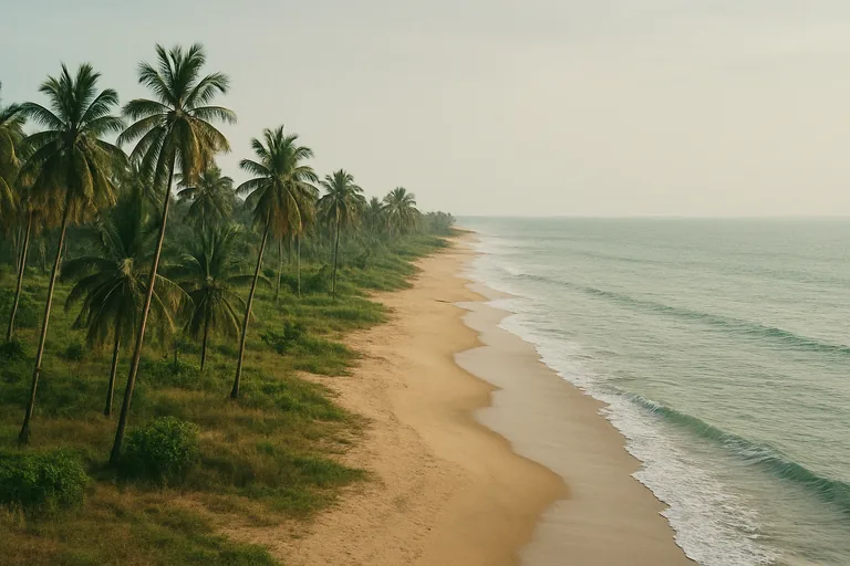 AI-generated landscape illustration inspired by Togo