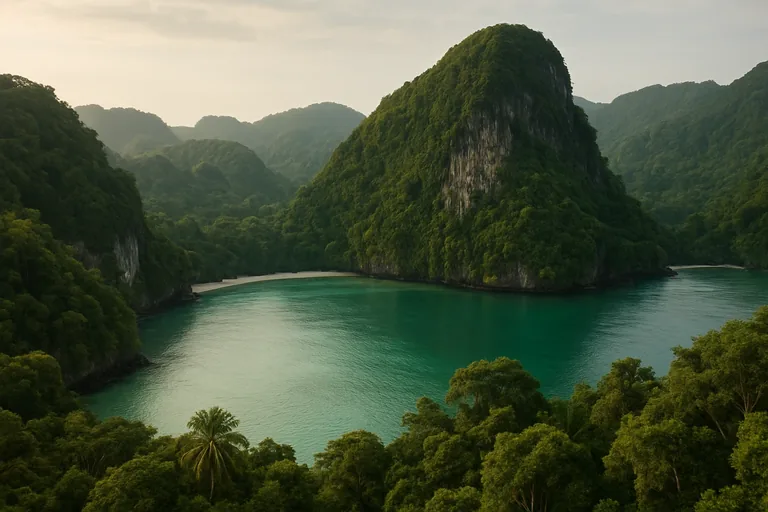 AI-generated landscape illustration inspired by Thailand